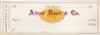 «Alfred Borel & Co. unissued check»